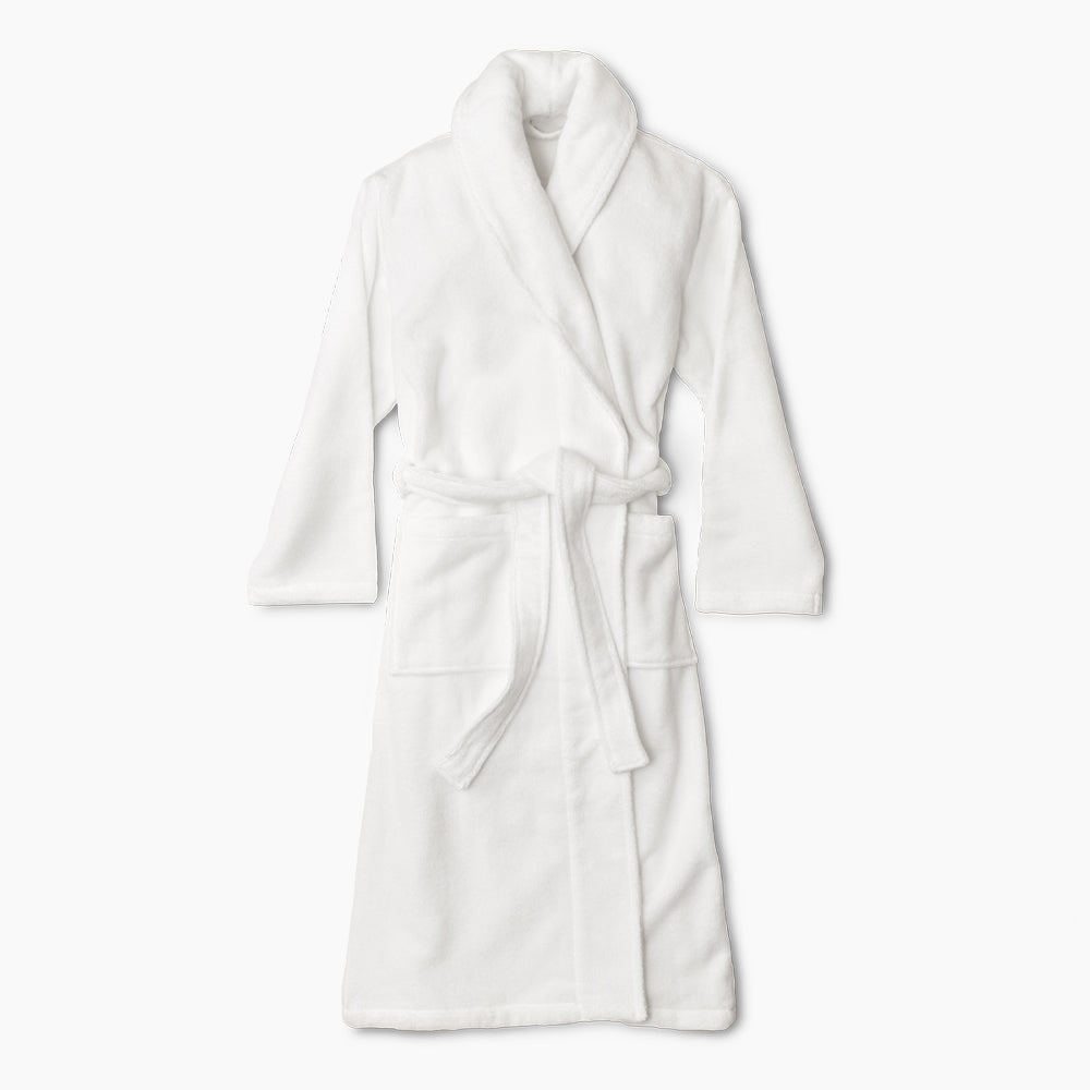 Organic Cotton White Bathrobe