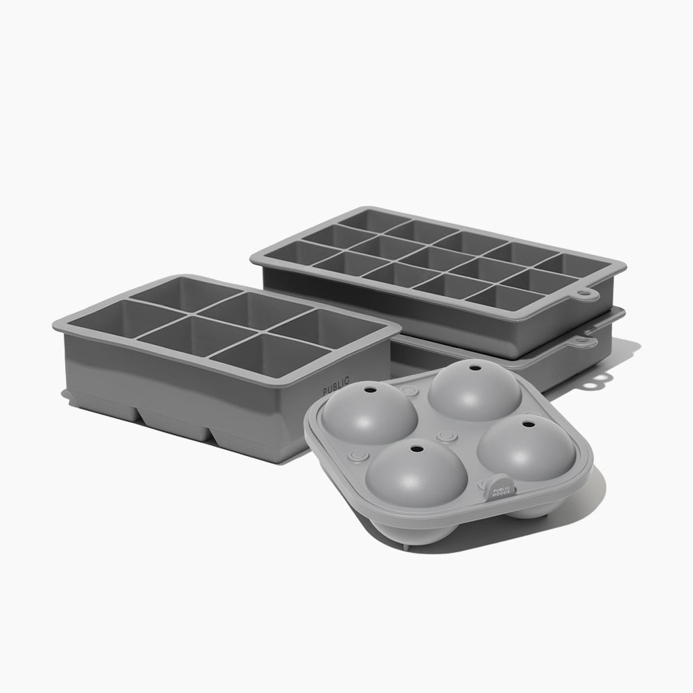 Silicone Ice Cube Trays & Sphere Mold Set
