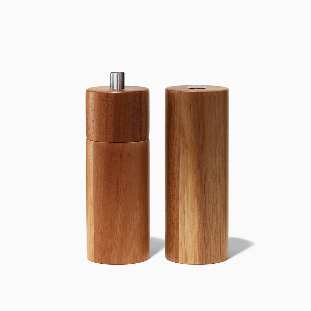 Wood Pepper Mill & Salt Shaker Set