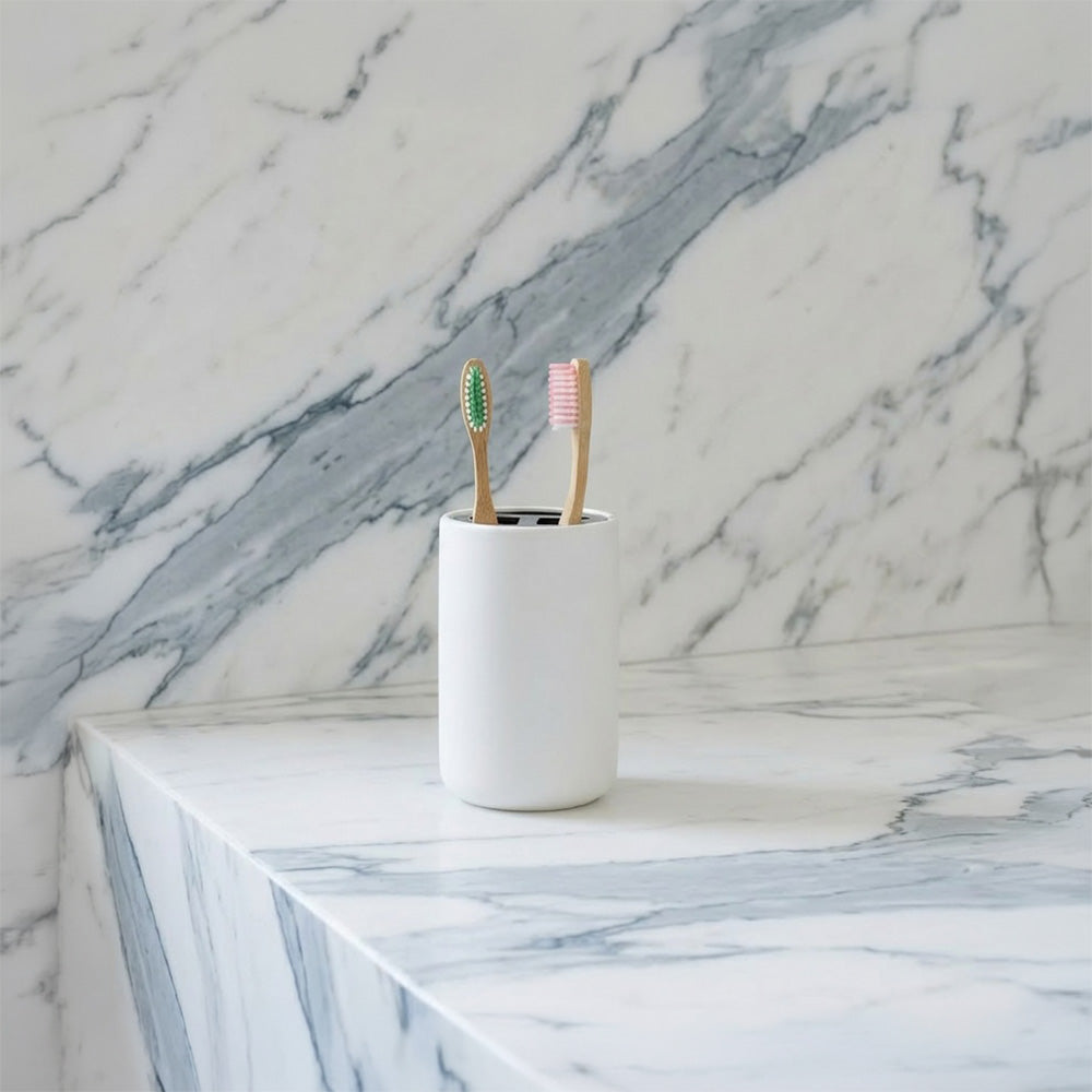 Stoneware Toothbrush Holder